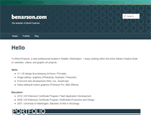 Tablet Screenshot of benarson.com
